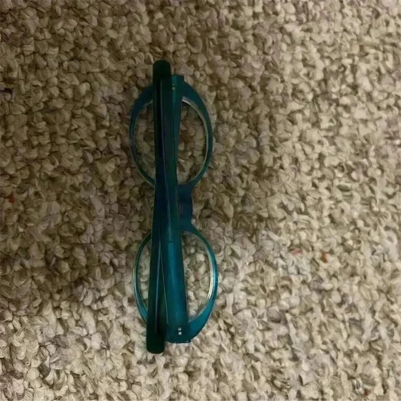 Cutler and Gross Unisex Cat Eye Sunglasses Blue Frame Clear Lens Vintage - Picture 5 of 6